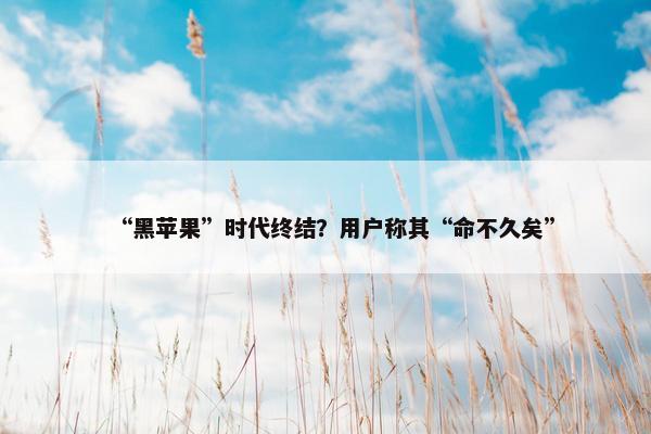 “黑苹果”时代终结？用户称其“命不久矣”