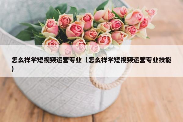 怎么样学短视频运营专业（怎么样学短视频运营专业技能）