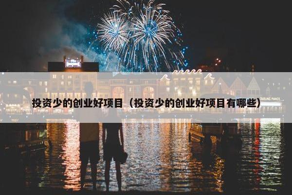 投资少的创业好项目（投资少的创业好项目有哪些）