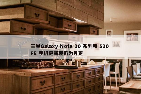 三星Galaxy Note 20 系列和 S20 FE 手机更新现仍为月更