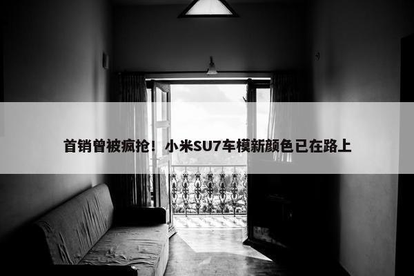 首销曾被疯抢！小米SU7车模新颜色已在路上