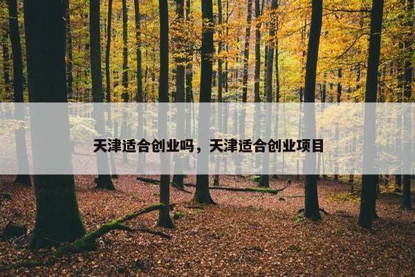 天津适合创业吗，天津适合创业项目