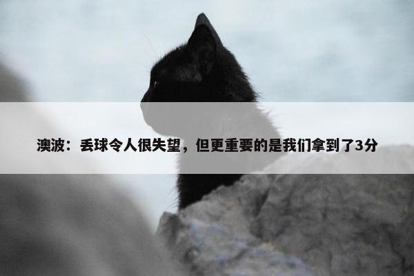 澳波：丢球令人很失望，但更重要的是我们拿到了3分