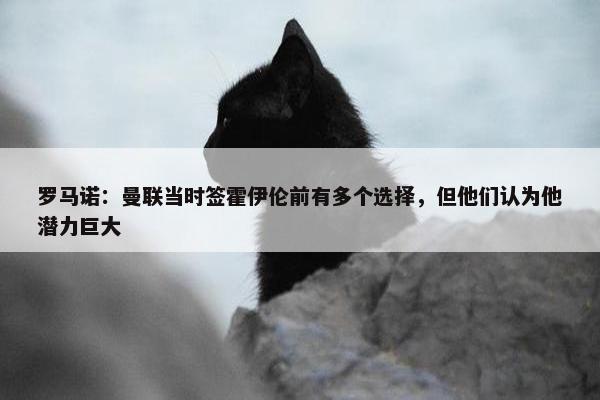 罗马诺：曼联当时签霍伊伦前有多个选择，但他们认为他潜力巨大