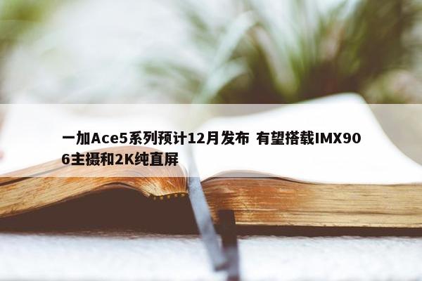 一加Ace5系列预计12月发布 有望搭载IMX906主摄和2K纯直屏