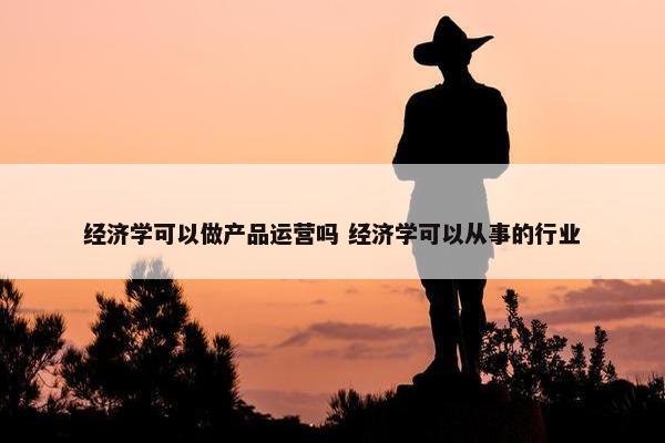 经济学可以做产品运营吗 经济学可以从事的行业