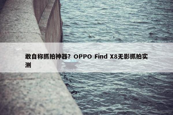 敢自称抓拍神器？OPPO Find X8无影抓拍实测