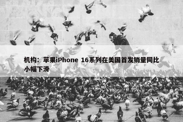 机构：苹果iPhone 16系列在美国首发销量同比小幅下滑