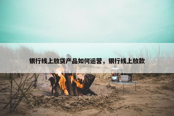 银行线上放贷产品如何运营，银行线上放款