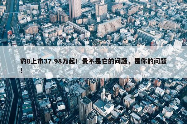 豹8上市37.98万起！贵不是它的问题，是你的问题！