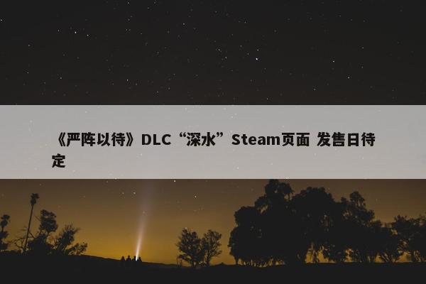 《严阵以待》DLC“深水”Steam页面 发售日待定