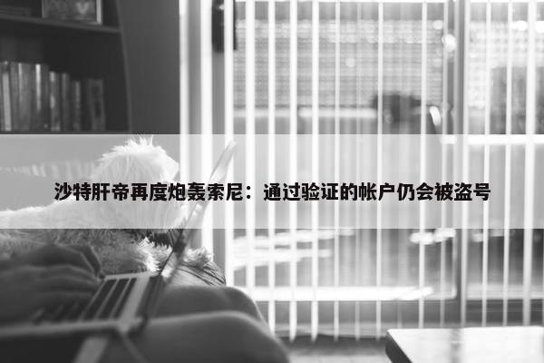 沙特肝帝再度炮轰索尼：通过验证的帐户仍会被盗号