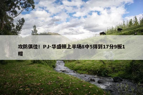 攻防俱佳！PJ-华盛顿上半场8中5得到17分9板1帽