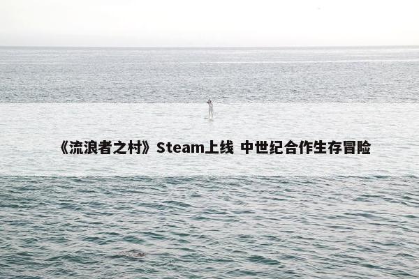 《流浪者之村》Steam上线 中世纪合作生存冒险