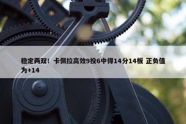 稳定两双！卡佩拉高效9投6中得14分14板 正负值为+14