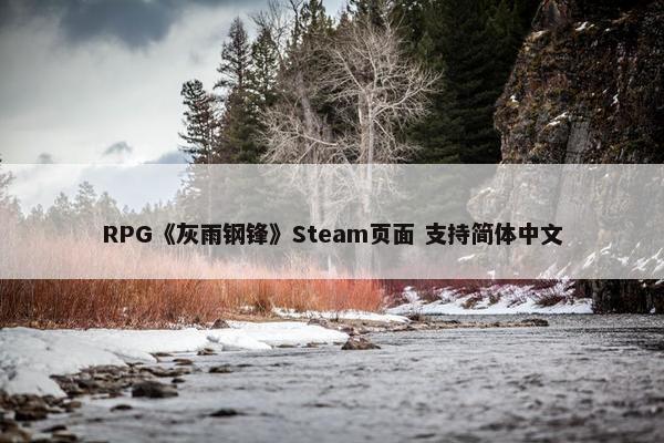 RPG《灰雨钢锋》Steam页面 支持简体中文