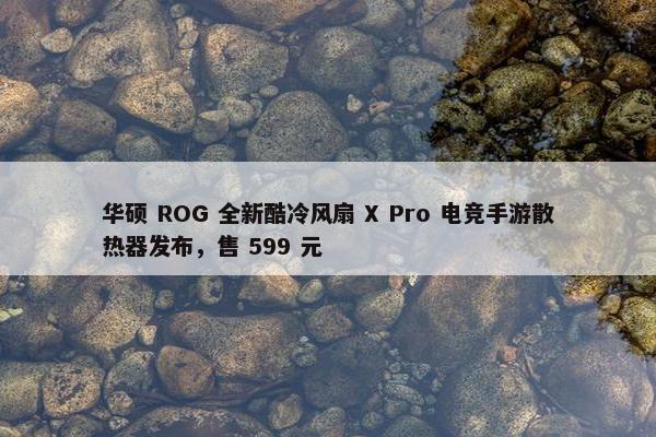 华硕 ROG 全新酷冷风扇 X Pro 电竞手游散热器发布，售 599 元