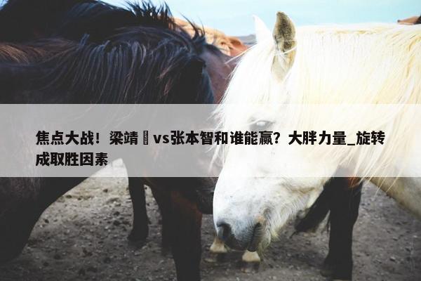 焦点大战！梁靖崑vs张本智和谁能赢？大胖力量_旋转成取胜因素