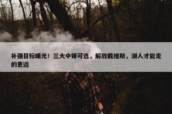 补强目标曝光！三大中锋可选，解放戴维斯，湖人才能走的更远