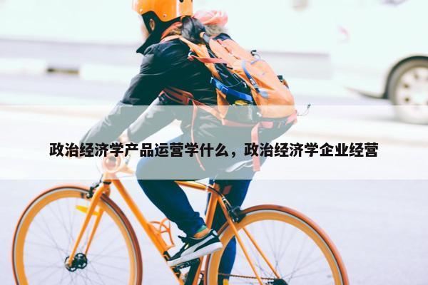 政治经济学产品运营学什么，政治经济学企业经营