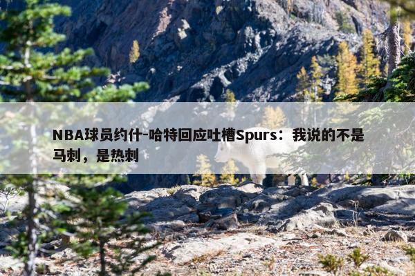 NBA球员约什-哈特回应吐槽Spurs：我说的不是马刺，是热刺