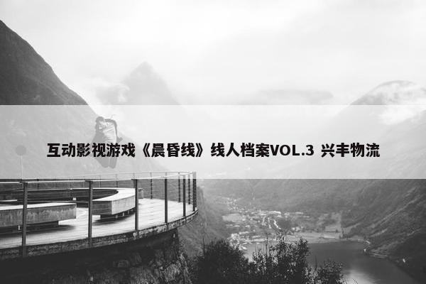 互动影视游戏《晨昏线》线人档案VOL.3 兴丰物流