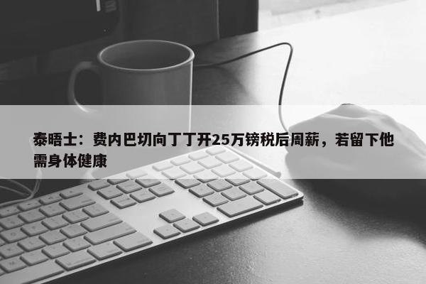 泰晤士：费内巴切向丁丁开25万镑税后周薪，若留下他需身体健康