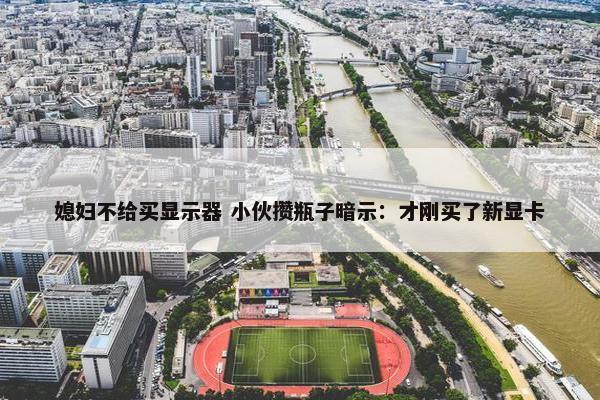 媳妇不给买显示器 小伙攒瓶子暗示：才刚买了新显卡