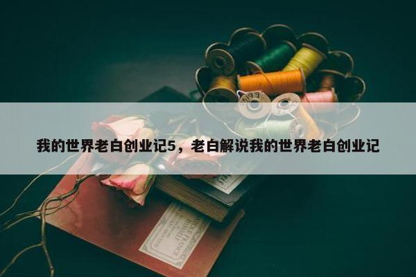 我的世界老白创业记5，老白解说我的世界老白创业记