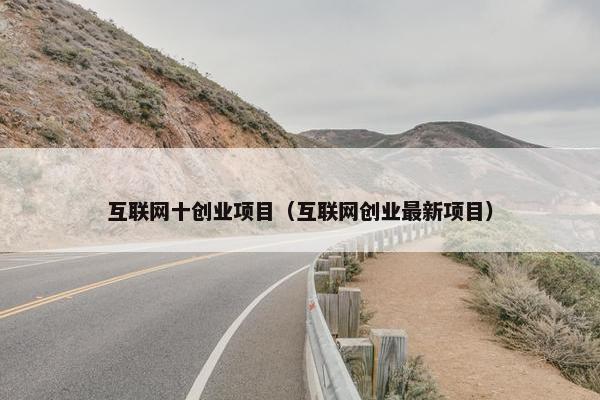 互联网十创业项目（互联网创业最新项目）