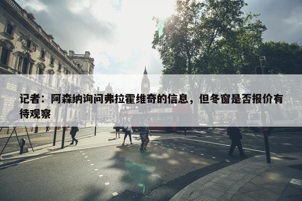 记者：阿森纳询问弗拉霍维奇的信息，但冬窗是否报价有待观察