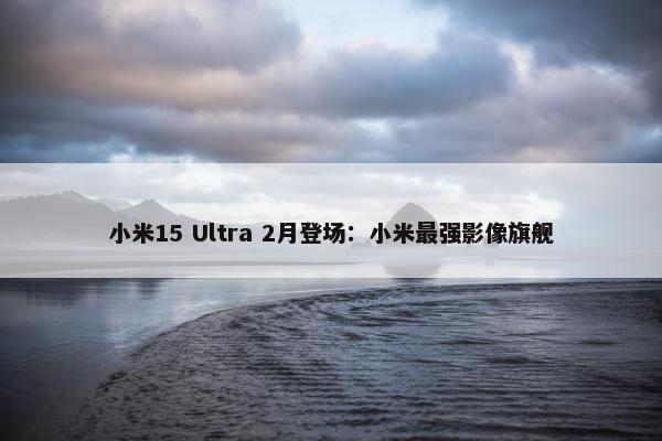 小米15 Ultra 2月登场：小米最强影像旗舰