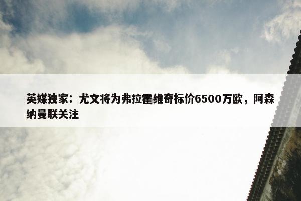 英媒独家：尤文将为弗拉霍维奇标价6500万欧，阿森纳曼联关注