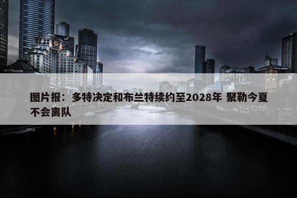 图片报：多特决定和布兰特续约至2028年 聚勒今夏不会离队