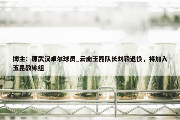 博主：原武汉卓尔球员_云南玉昆队长刘毅退役，将加入玉昆教练组