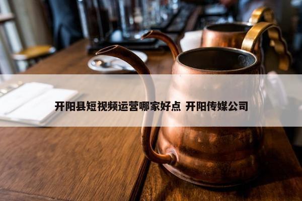 开阳县短视频运营哪家好点 开阳传媒公司