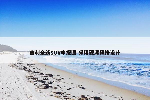 吉利全新SUV申报图 采用硬派风格设计