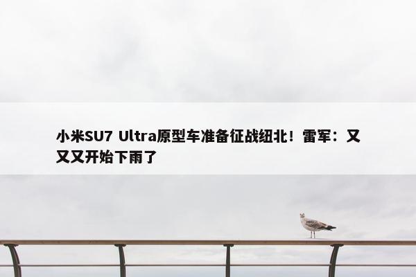 小米SU7 Ultra原型车准备征战纽北！雷军：又又又开始下雨了