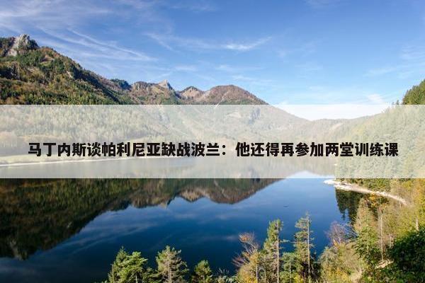 马丁内斯谈帕利尼亚缺战波兰：他还得再参加两堂训练课