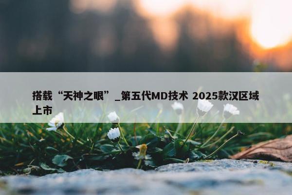 搭载“天神之眼”_第五代MD技术 2025款汉区域上市