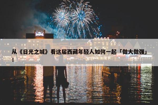 从《日光之城》看这届西藏年轻人如何一起「做大做强」！