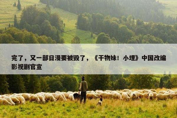 完了，又一部日漫要被毁了，《干物妹！小埋》中国改编影视剧官宣