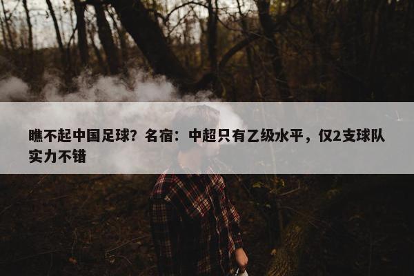 瞧不起中国足球？名宿：中超只有乙级水平，仅2支球队实力不错