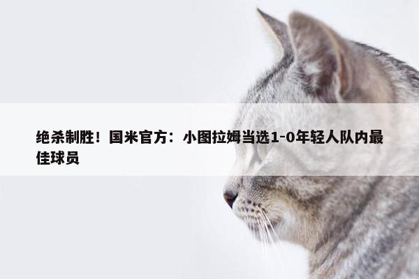 绝杀制胜！国米官方：小图拉姆当选1-0年轻人队内最佳球员