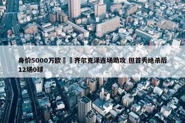 身价5000万欧‍️齐尔克泽连场助攻 但首秀绝杀后12场0球