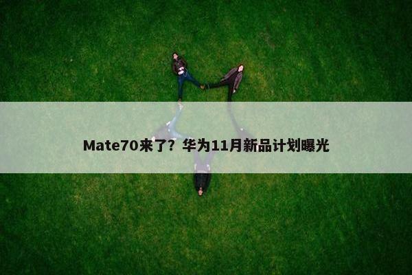 Mate70来了？华为11月新品计划曝光