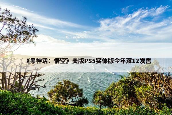 《黑神话：悟空》美版PS5实体版今年双12发售