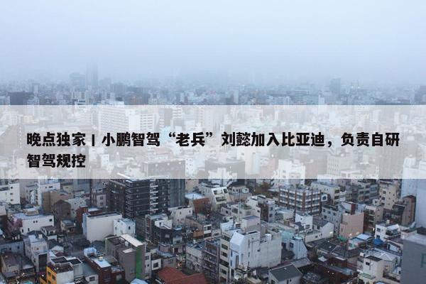 晚点独家丨小鹏智驾“老兵”刘懿加入比亚迪，负责自研智驾规控