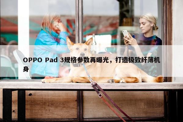 OPPO Pad 3规格参数再曝光，打造极致纤薄机身