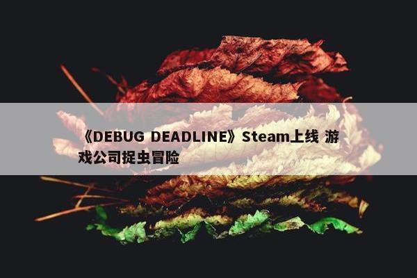 《DEBUG DEADLINE》Steam上线 游戏公司捉虫冒险